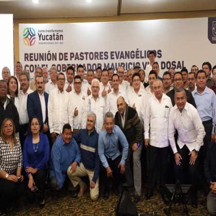 Líderes evangélicos en Yucatán respaldan trabajo del Gobernador Mauricio Vila Dosal
