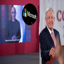 Gobierno de AMLO logra inversión de Microsoft por 1,100 mdd