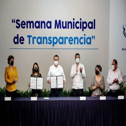 Al inaugurar la III Semana Municipal de Transparencia se firman la Declaratoria de Gobierno Abierto y el Convenio de Contrataciones Abiertas