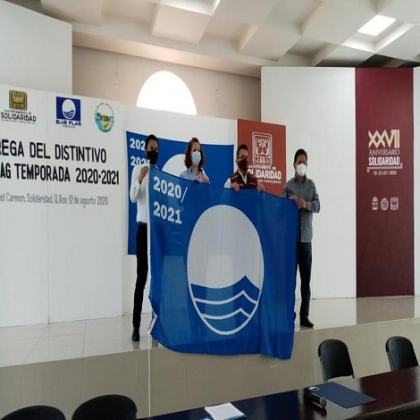 Playa del Carmen: Renuevan distintivo Blue Flag a playas de Solidaridad