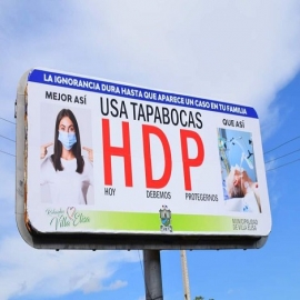 “HDP”: Lanzan llamativa campaña para concienciar sobre uso de tapabocas