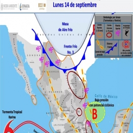 Clima hoy para Cancún y Quintana Roo 14 de septiembre de 2020