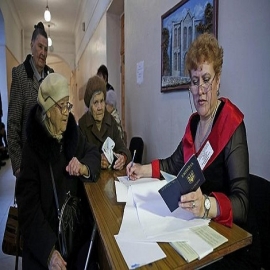 El 96,77% de los votantes de Crimea apoyan la adhesión a Rusia