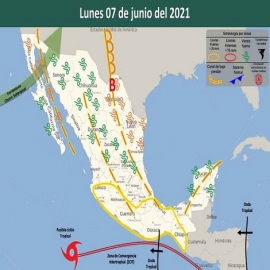 Clima para Cancún y Quintana Roo 7 de junio de 2021