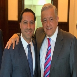 Reconoce el Presidente Andrés Manuel López Obrador el trabajo del Gobierno de Mauricio Vila Dosal en seguridad y combate a la pobreza