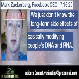 VIDEO BOMBA de Project Veritas: Zuckerberg reconoce que las vacunas modifican el ADN y el ARN