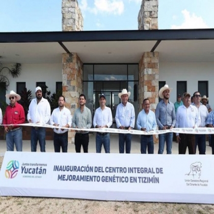 Inaugura el Gobernador Mauricio Vila Dosal el primer Centro Integral de Mejoramiento Genético del Sureste del país altamente equipado para exportar