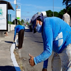 En el marco de la inauguración del Tianguis Turístico México 2021, la Dirección de Servicios Públicos rehabilitó las avenidas primarias de la ciudad, Renán Barrera.