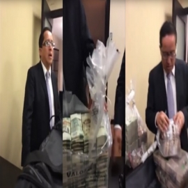 VIDEO: Supuesto funcionario de Pemex da dinero a Rafael Caraveo, exsecretario técnico del Senado