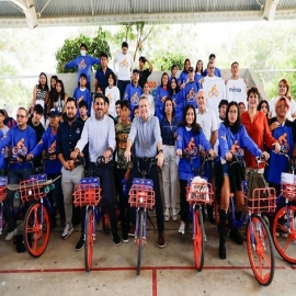 El Alcalde Alejandro Ruz anunció que Mérida ya cuenta con 600 bicicletas y 100 bici estaciones para uso de las y los ciudadanos.