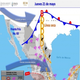 Clima hoy para Cancún y Quintana Roo 21 de mayo de 2020