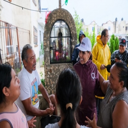 Mara Lezama, gobernadora de territorio ante Helene