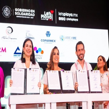 Mara Lezama y Estefanía Mercado presentan la marca ciudad Playa del Carmen