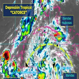 Depresión tropical 14 podría golpear a Quintana Roo como huracán categoría 1: Conagua