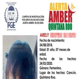 Cancún: Encuentran sin vida a niña de un año; fue abusada sexualmente por su homicida