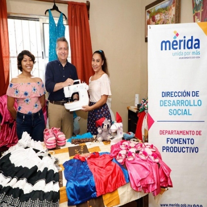 El Ayuntamiento de Mérida a través del programa “Proyectos Productivos”, fortalece la economía de las familias