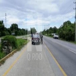 Hallan cuerpo sin vida sobre la carretera Puerto Morelos-Playa del Carmen