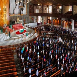 Así se reanudó la celebración de la Misa con fieles en la Basílica de Guadalupe [FOTOS]
