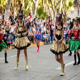 Desfile infantil llena de color y ternura el Carnaval de Mérida 2020
